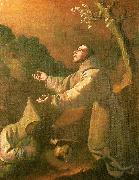 Francisco de Zurbaran stigmatization of st oil painting on canvas